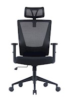 SILLA TILSON C/CABEZAL NEGRO GIRATORIA