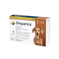 Simparica 20 mg (5 a 10 Kg) X 3 Tabletas