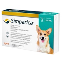 Simparica Antipulgas 40 mg X 3 Tabletas 10 - 20 KG