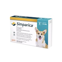 Simparica 40 mg (10 a 20 Kg) X 3 Tabletas