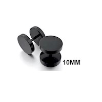 Set x 2 Aretes piercings simuladores 10mm falso expansión negros