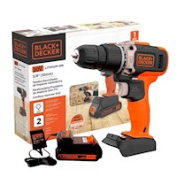 Taladro Percutor 3/8" 20 V 45 Nm 1400 Rpm Black + Decker BCD704C1-B2