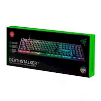 TECLADO GAMER RAZER DEATHSTALKER V2 RGB ULTRAFINO SWITCHES OPTICOS RED