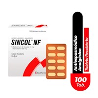 Sincol NF 10 mg + 500 mg Tabletas Recubiertas