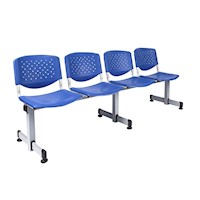 Banqueta de espera Marca Sillary SIL-BANC4 Azul