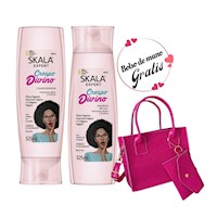 Shampoo-Acondicionador Crespo Divino Skala + Cartera De Mano Regalo