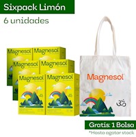 SIXPACK: MAGNESOL EFERVESCENTE LIMÓN x 33 sobres