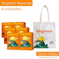 SIXPACK: MAGNESOL EFERVESCENTE NARANJA x 33 sobres