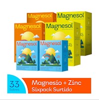 SIXPACK: MAGNESOL SURTIDO x 33 sobres