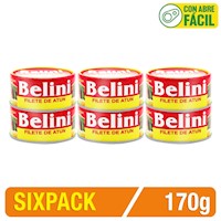 Filete De Atún Belini En Aceite Vegetal 170G SIXPACK x 6 Un