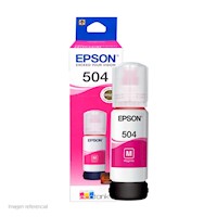 Botella de Tinta Epson 504 Magenta 70 ml Original T504320-AL para EcoTank