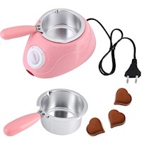 Olla Chocolatera eléctrica Maquina de Chocolate Rosa