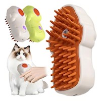 Cepillo de vapor para mascotas 3 en 1 para gatos y perros