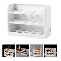 Porta huevos 3 niveles organizador de 30 huevos