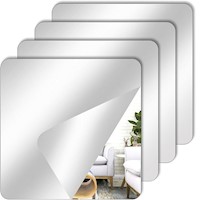 Espejo adhesivo de pared cuadrado 20cm x 20cm Set de 3 und