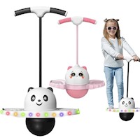 Pelota Saltarina de Panda con Luces LED Unisex Negro