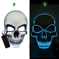 Mascara para halloween con luces LED AZUL