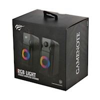 Parlante Gamer RGB GAMENOTE HAVIT SK204 2.0, estéreo para PC, Laptop c/ne