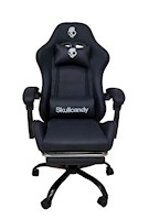 Silla Gamer Skullcandy Posapiés Negro y Base Metálica Negro
