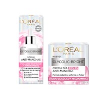 Pack LOreal Paris Ácido Glicólico Serum Rostro + Crema Día