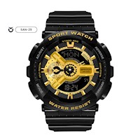 RELOJ SANDA BLACK SPORT GOLD | SAN-29