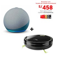 Parlante Inteligente Echo Dot 4 Alexa-Negro+Aspiradora Taurus Striker 2.0  14.4V | Juntoz