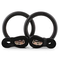 ANILLAS DE GIMNASIA PROFESIONAL BLACK AROS DE ENTRENAMIENTO DE CROSSFIT Y CALISTENIA