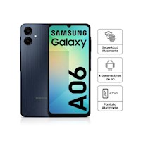 Celular Samsung Galaxy A06 4G 64GB 4GB 6.7" Negro