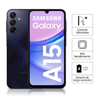 Celular Samsung Galaxy A15 4G 256GB 8GB 6.5" Negro SM-A155MZKFLTP2