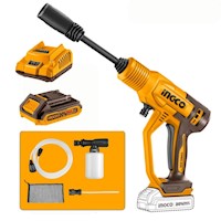 Hidrolavadora Portátil Ingco CPWLI20362 20V Recargable + Acc
