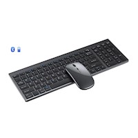 COMBO TECLADO + MOUSE RECARGABLES COLOR GRIS ESPACIAL