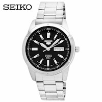 Reloj Seiko 5 SNKN13J1 Automatico para Hombre Fecha Acero Inoxidable Dial Negro