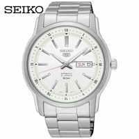 Reloj Seiko 5 SNKP09 Automatico para Hombre Fecha Acero Inoxidable Dial Blanco