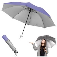 Sombrilla de Mano Paraguas Plegable para el Sol y Lluvia Multicolor