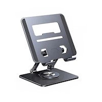 Soporte de Aluminio para Tablet y Laptop Negro