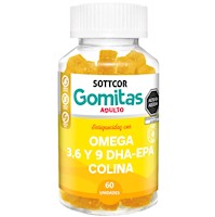 Omega Para Adultos Gomitas Sottcor 100Gr Naranja