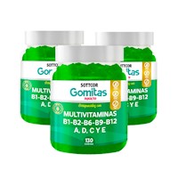 Gomitas Multivitaminas Sottcor 3 Pack