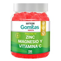 Zinc Para Adultos Gomitas Sottcor 100Gr Fresa