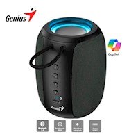 Parlante Sp-915Bt Bluetooth 5.3 Micro Integrado Rgb 5W Rms Gris