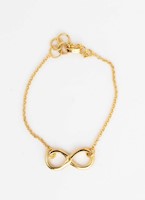 PULSERA INFINITO PLATA BAÑADA EN ORO