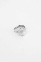 ANILLO BOMBO MARTILLADO PLATA 950