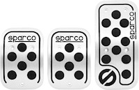 Sparco Set Pedales auto racing aluminio SPC0406BK