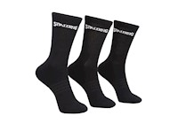 SPALDING CALCETINES MEDIOS NEGROS TRIPACK