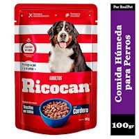 Comida Húmeda Perro Ricocan Cordero 100gr
