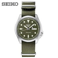 Reloj Seiko 5 Sports SKX SRPE65 Automático Acero Inoxidable Correa Nailon Verde