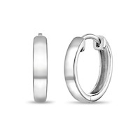 ARETES ARO PLATA 14 MM