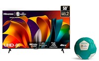 TV Hisense 50" LED 4K UHD Vidaa 50A6N + Pelota Euro 2024