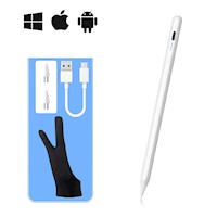 Lápiz Táctil Universal + guante para Celulares, Android, tablet y iPad color Blanco