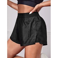 SHEIN Sport CourtClass Shorts deportivos 2 en 1 de cintura elástica