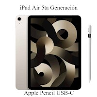 IPAD AIR 5TA GEN 256GB - STARLIGHT + APPLE PENCIL USB-C